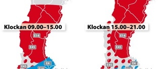 Varning för halka i länet