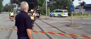 Spårvagnsledningar nedkörda vid De Geergatan