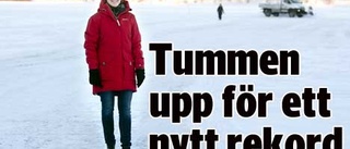 Tummen upp för ett nytt rekord