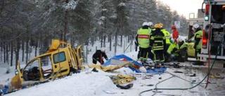 Man allvarligt skadad i trafikolycka