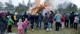 Många hälsade våren på Skurholmsberget