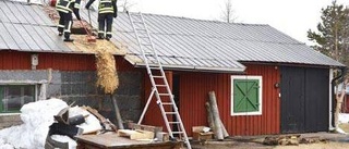 Snabb insats av brandkåren räddade brinnande ladugård utanför Kalix