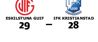 Uddamålsseger när Eskilstuna Guif besegrade IFK Kristianstad