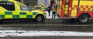 Kvinna med barnvagn påkörd i centrala Nyköping