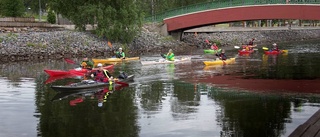 Magiskt ljus på nattpaddling i Bottenviken