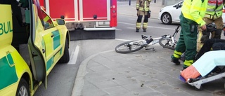 Läget stabilt för påkörd cyklist