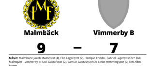 Vimmerby B föll mot Malmbäck på bortaplan