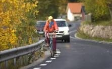 Vägverket ute och cyklar