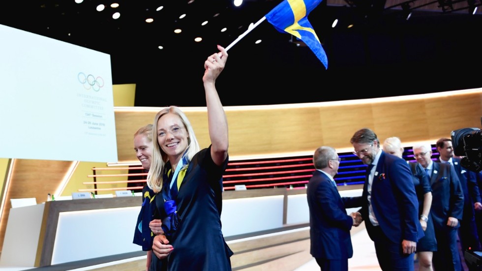 Slalomstjärnan Frida Hansdotter inför omröstningen om att arrangera vinter-OS 2026. Stockholm förlorade mot Milano och nu är frågan om Sverige ska söka OS igen. Arkivbild.