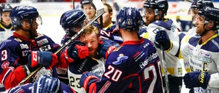 Slagsmål på uppvärmningen i Saab Arena