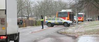 Larm om brand i buss var läckage