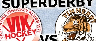 Följ kvällens Allettan-derby mellan Västerviks IK och Vimmerby Hockey - LIVE!