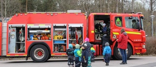 Pandans förskola fick brandbilsbesök