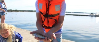 Unga entusiaster nappade på fiskeskola