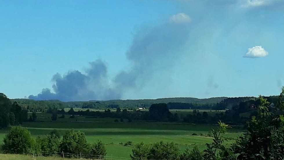 Skogsbrand i Hultsfred
