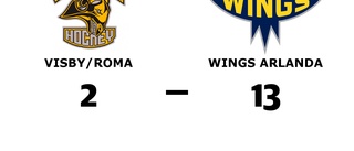 Visby/Roma utklassat av Wings Arlanda hemma