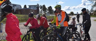 Cyklister i alla åldrar deltog i loppet