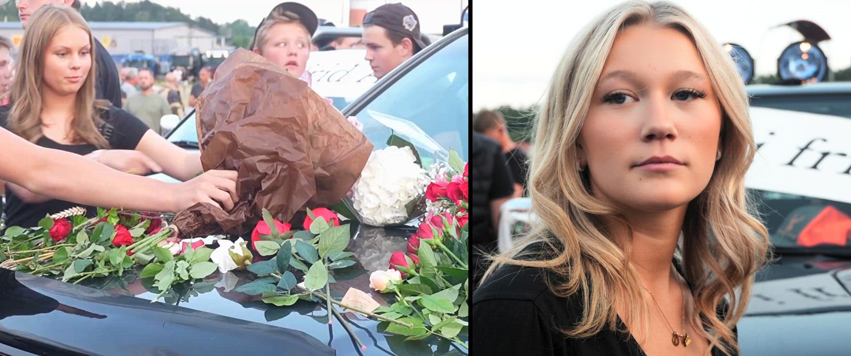 Kortege för att hedra minnet av Axel