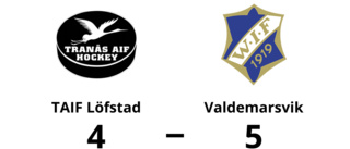 Valdemarsvik vann tidiga seriefinalen mot TAIF Löfstad