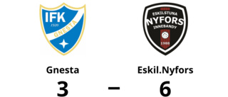 Förlust för Gnesta efter dålig start mot Eskil.Nyfors