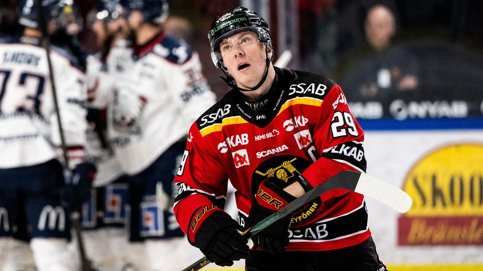 Erik Gustafsson under matchen mot Linköping.