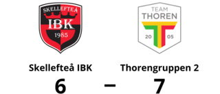 Skellefteå IBK tog en poäng hemma mot Thorengruppen 2