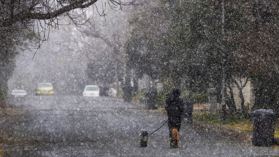 Snöstormar hör inte till vanligheterna i Sydafrika. Bilden är tagen i Johannesburg vid ett tidigare tillfälle.