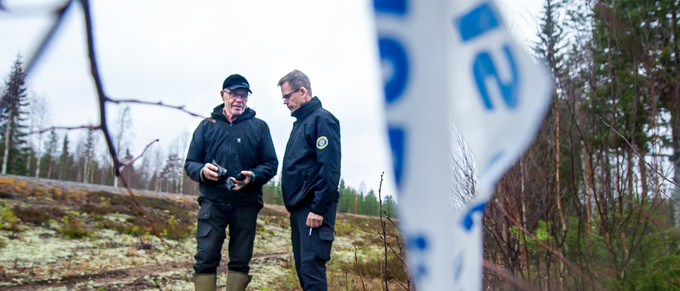 Överraskande fynd vid viltolycka – vapen hittades i diket