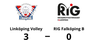 Seger i i tre raka set för Linköping Volley mot RIG Falköping B