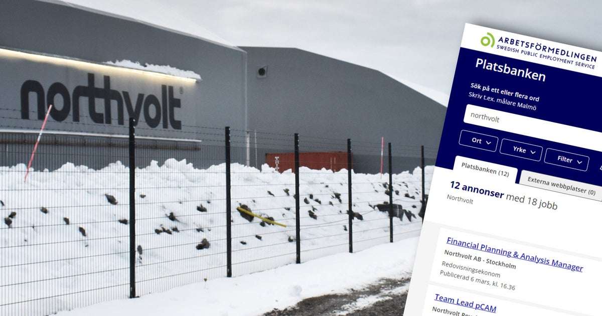 Trots konkursen – Northvolt har 18 jobbannonser ute