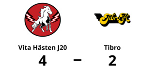 Vita Hästen J20 vann mot Tibro