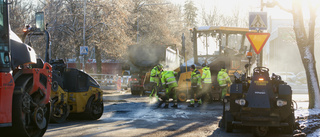 Centrala gatan i Motala stängdes av – på grund av kyla