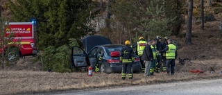 En skadad efter singelolycka