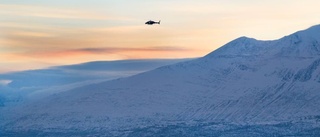 Försvunnen skoterförare söks av fjällräddare