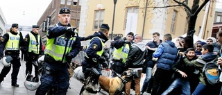 Demonstranter buade ut Åkesson