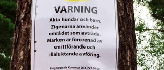 Rasistiska skyltar vid lekplats