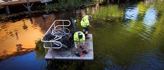 Bombskyddet hämtade föremål i Fyrisån