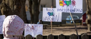 Demonstration mot hundbajs i parken