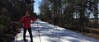 Bästa skidföret i tidig morgonsol