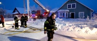 Villa totalförstördes vid brand i Öjebyn