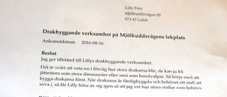 Hon får lov att bygga drakar