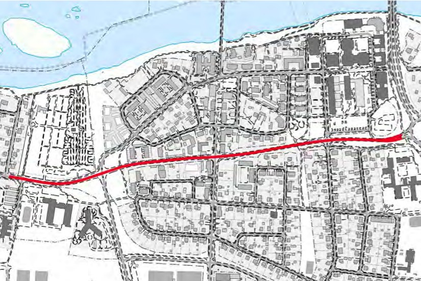 Här kommer staten att kunna ta in en del fortkörningspengar. Skråmträskvägen från E4 till signalljusen vid Sunnanåskolan ska ha 40 km/tim.