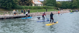 Världstrean på plats inför Göta Kanal SUP-lopp