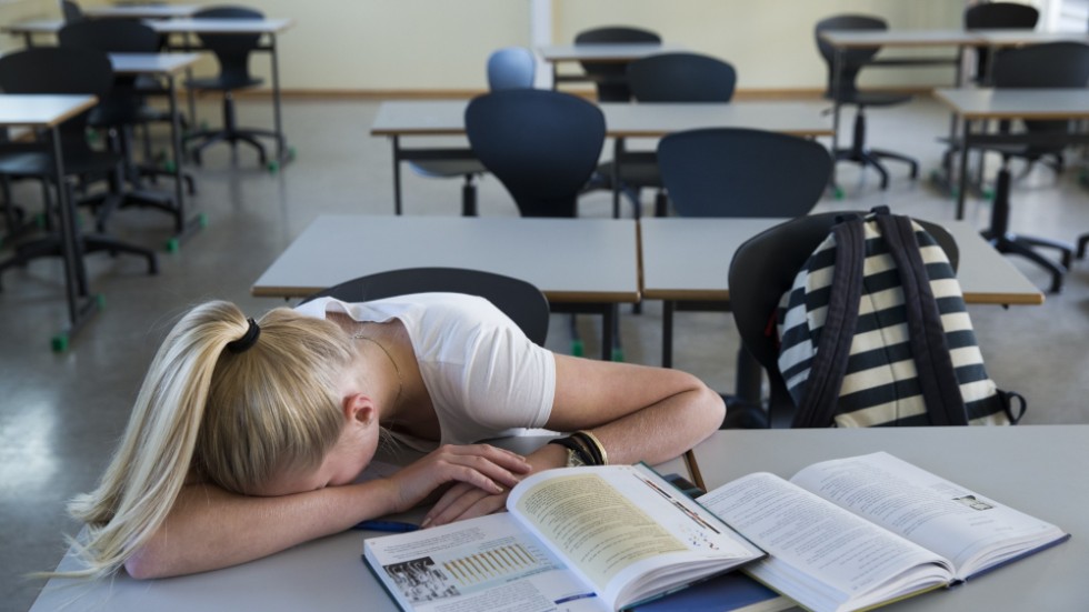 Many students take the opportunity to sleep in or leave early because it's easy to report an absence. Stock image.