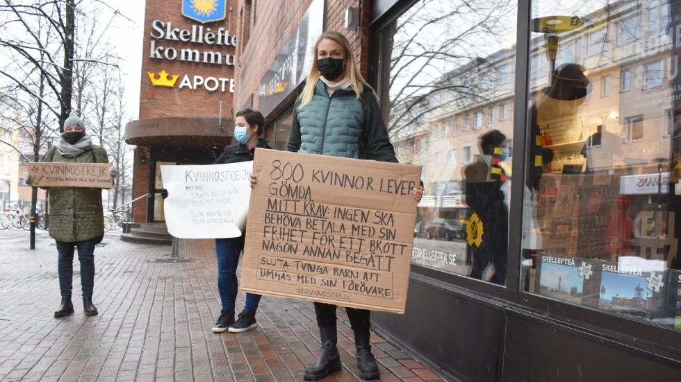 Fanny Åström var den som tog initiativet till att anordna en strejk i Skellefteå. 