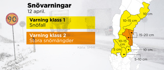 Våren dröjer – SMHI varnar för snömängder