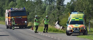 Bil voltade i kurva