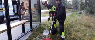 80-talet busskurer vandaliserade sedan skolstarten