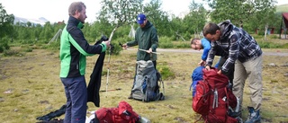 Utmanande förhållanden för fjällvandrarna