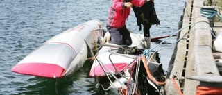 Häftig brand på Gotland Runt-båt